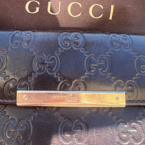 i
Gucci Dark Brown Guccissima Leather Flap Continental Wallet - Picture 3 of 10